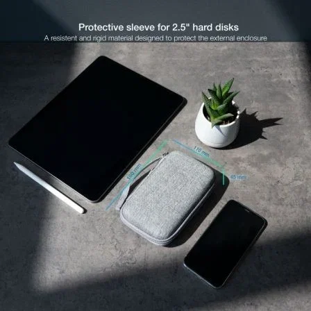 TooQ Estuche Protector para Caja Externa de 2.5”, Gris